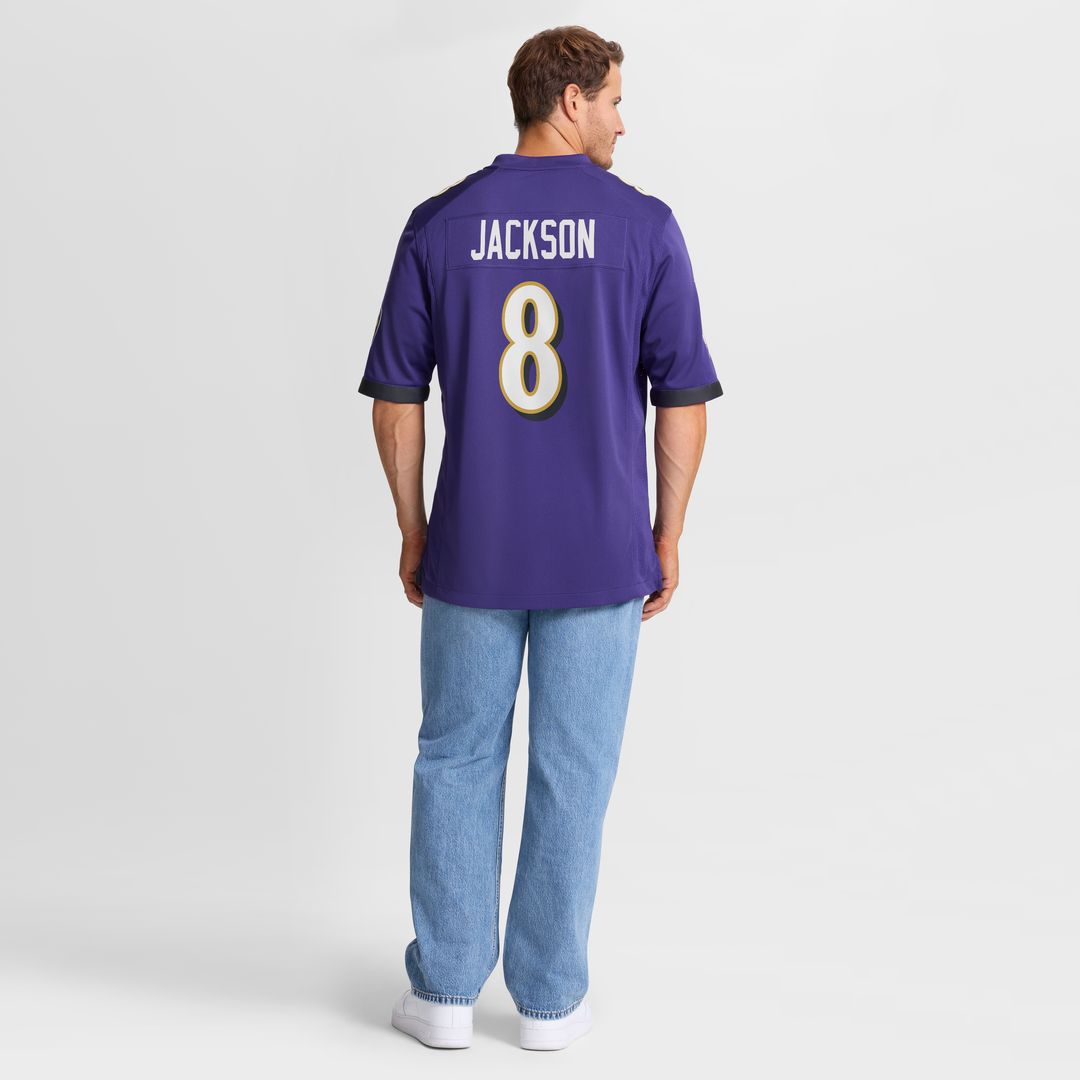 Lamar Jackson Baltimore Ravens Game Jersey - Purple