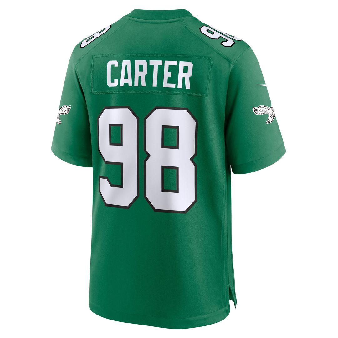 Jalen Carter Philadelphia Eagles Alternate Game Jersey - Kelly Green