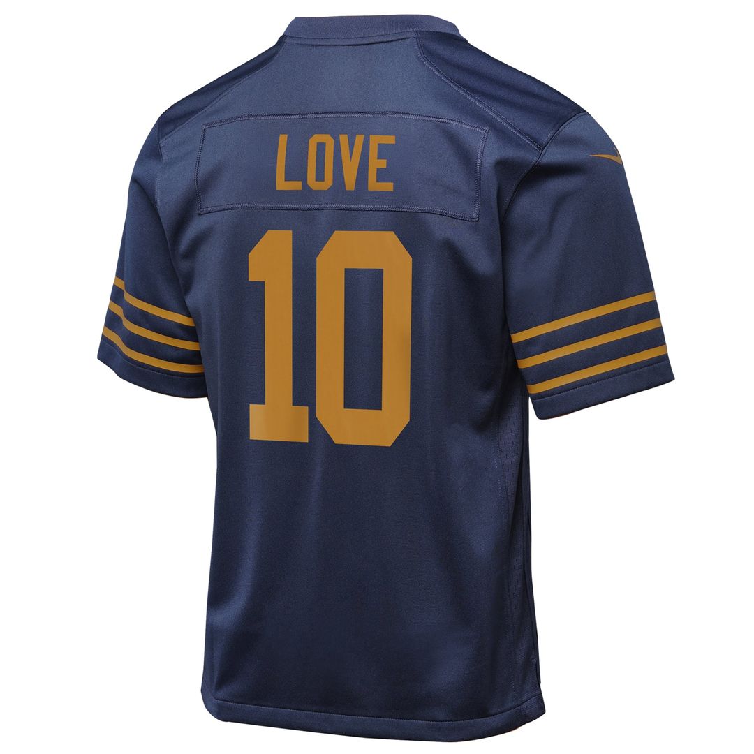 Love Green Bay Packers Youth Game Jersey - Green
