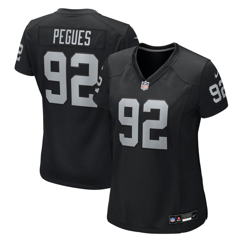 JJ Pegues Las Vegas Raiders Women's Team Game Jersey - Black