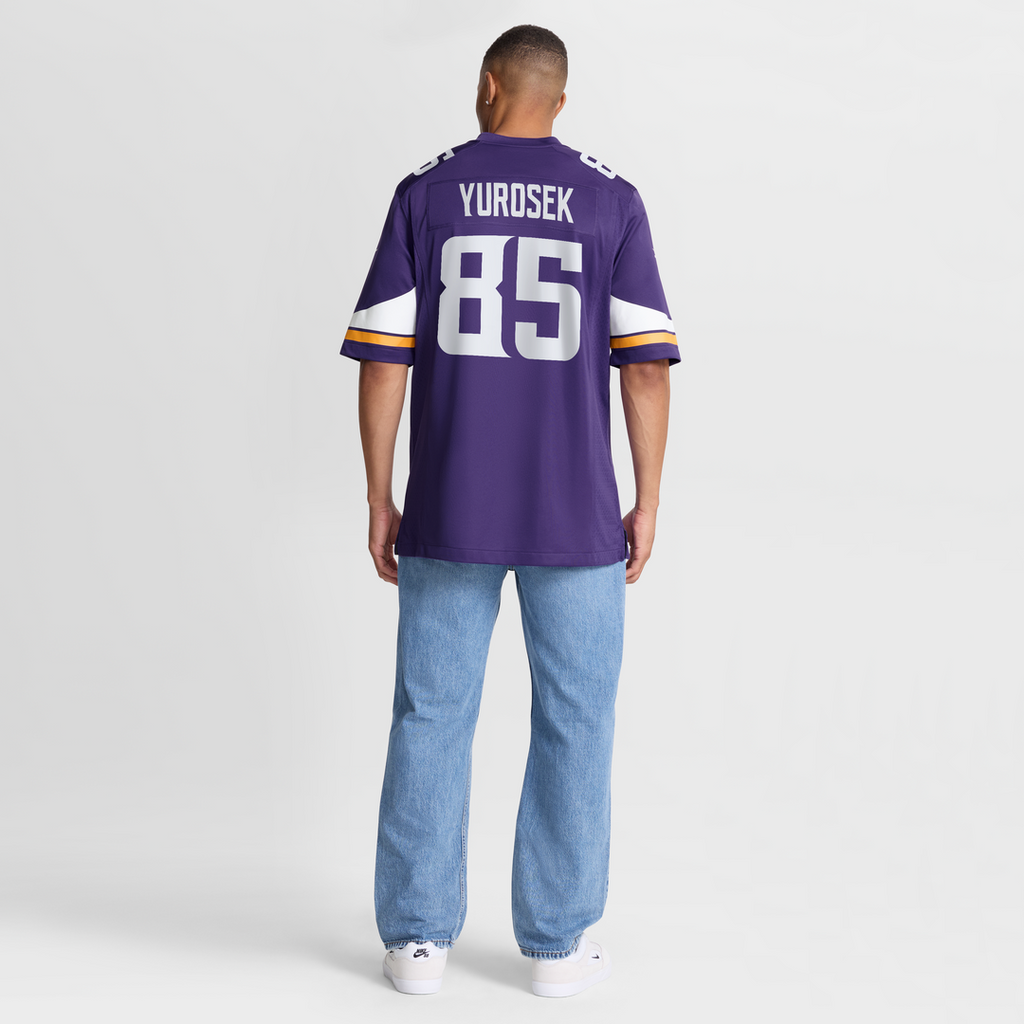 Ben Yurosek Minnesota Vikings Team Game Jersey - Purple
