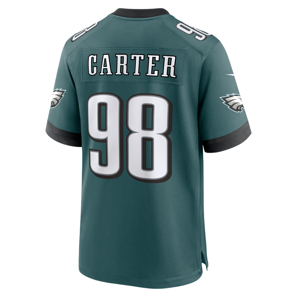 Jalen Carter Philadelphia Eagles Team Game Jersey - Midnight Green