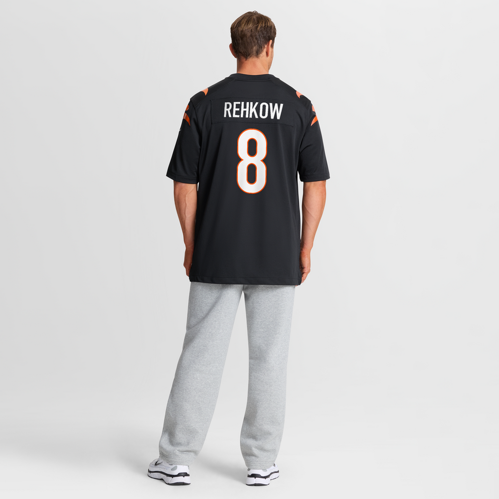 Ryan Rehkow Cincinnati Bengals Game Jersey - Black