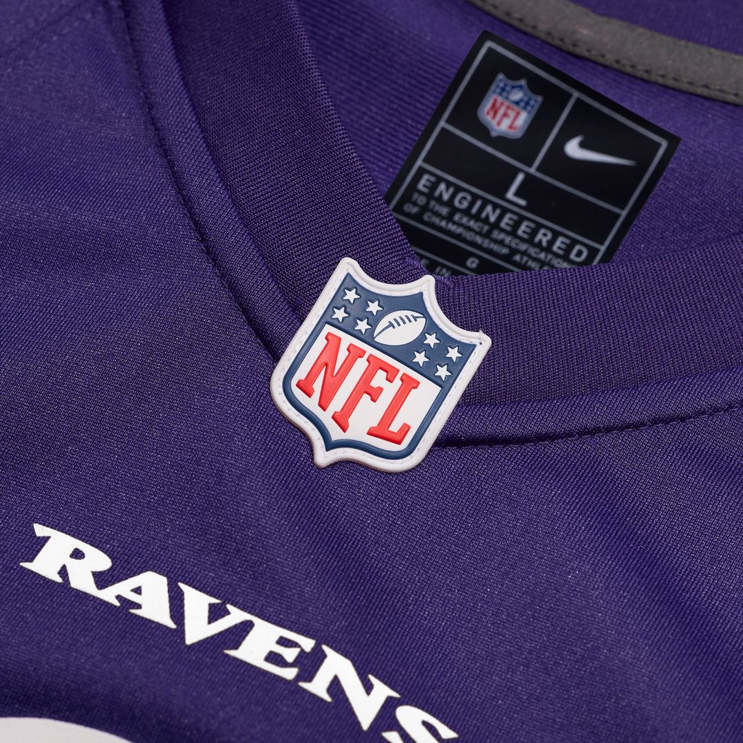 Justice Hill Baltimore Ravens Game Jersey - Purple