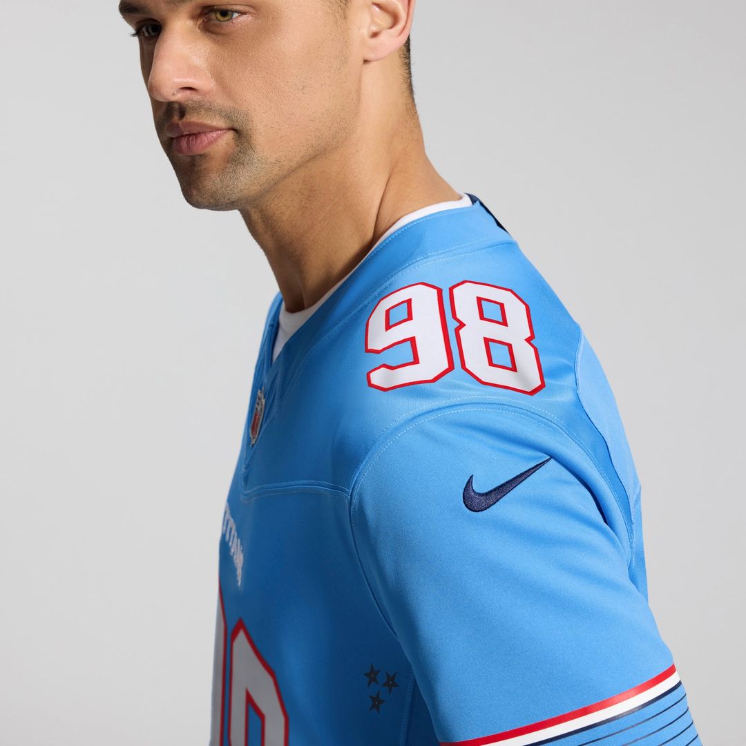 Jeffery Simmons Tennessee Titans Vapor F.U.S.E. Sewn Down Limited Jersey - Light Blue