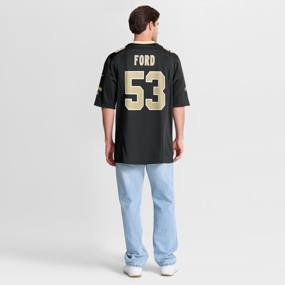 Jaylan Ford New Orleans Saints Game Jersey - Black
