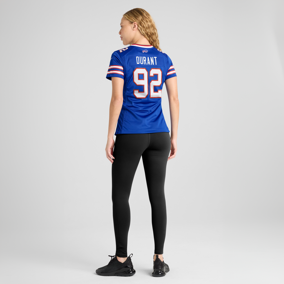 Zane Durant Buffalo Bills Women's Team Game Jersey - Royal