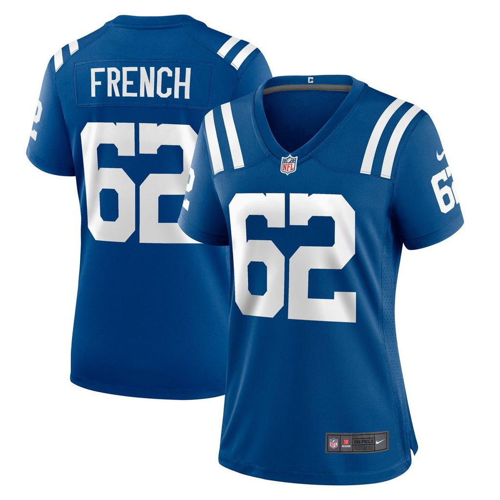 Wesley French Indianapolis Colts Women's Game Player Jersey - Royal
