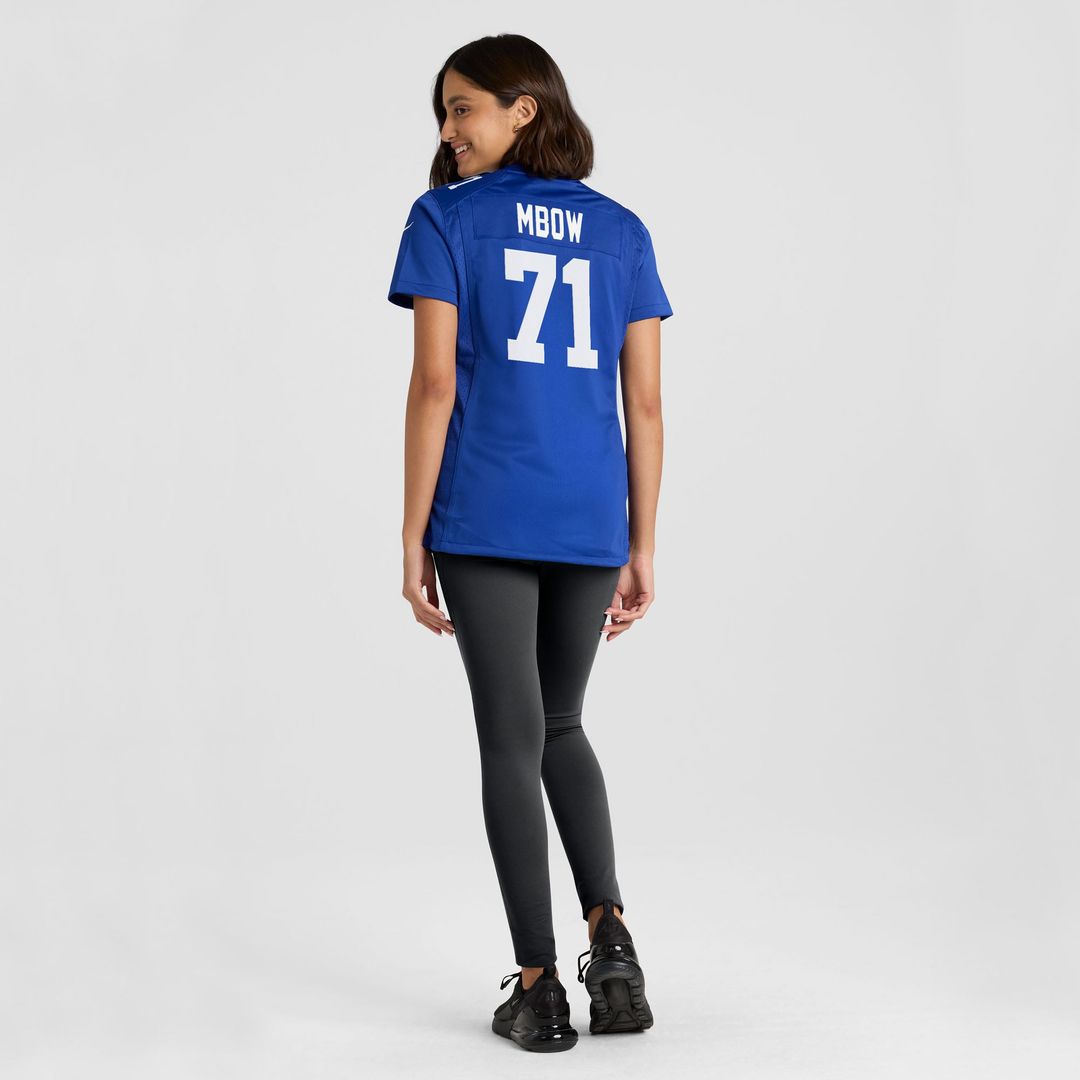 Marcus Mbow New York Giants Women's Team Game Jersey - Royal