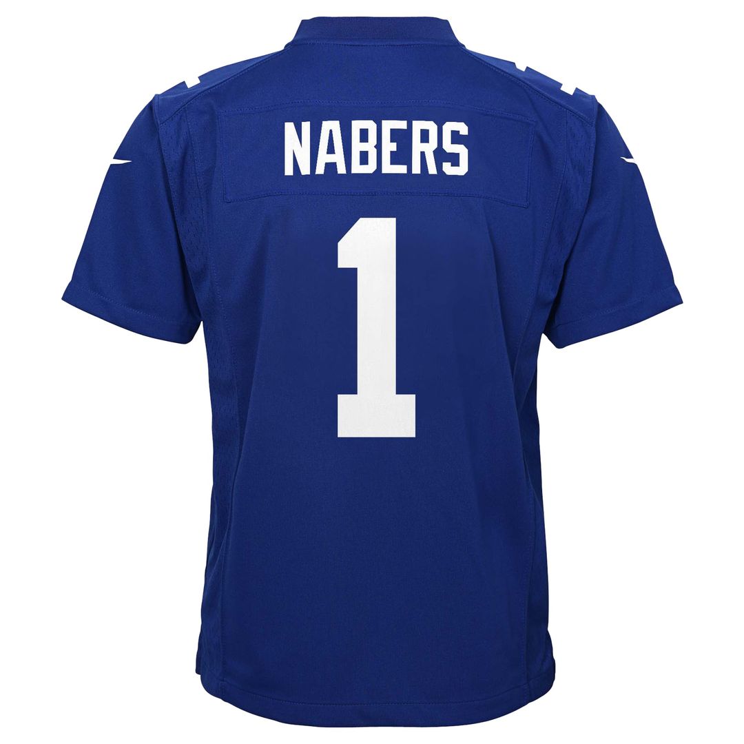 Malik Nabers New York Giants Youth Game Jersey - Royal