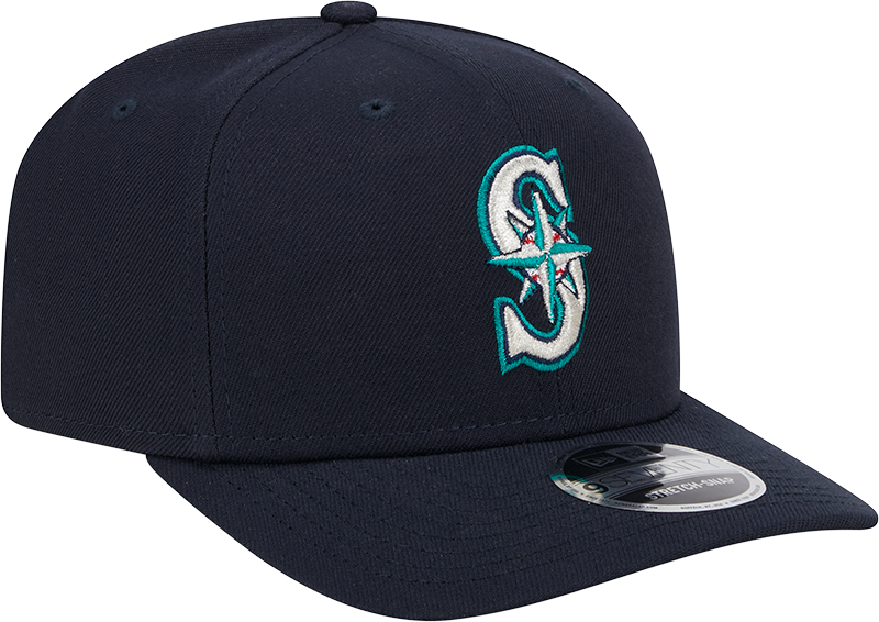 Seattle Mariners New Era Home Navy 9SEVENTY Adjustable Hat-Player Replica