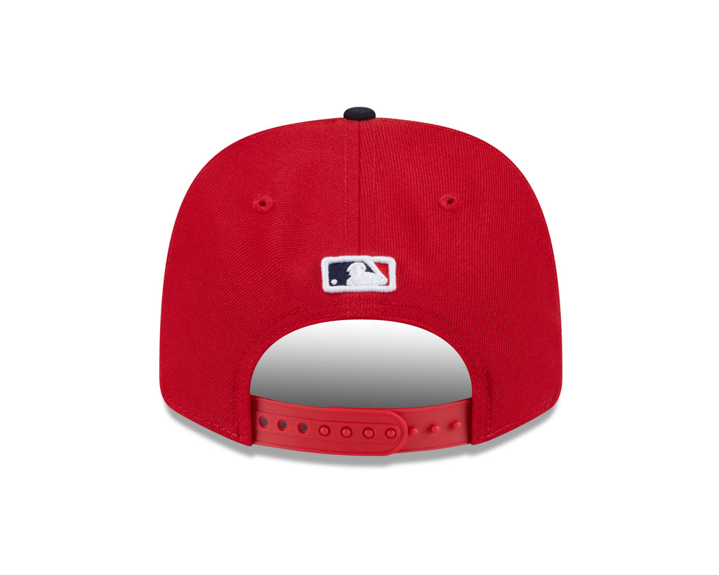 Cleveland Guardians Red/Navy New Era Player Replica 9SEVENTY Stretch Snap Adjustable Hat