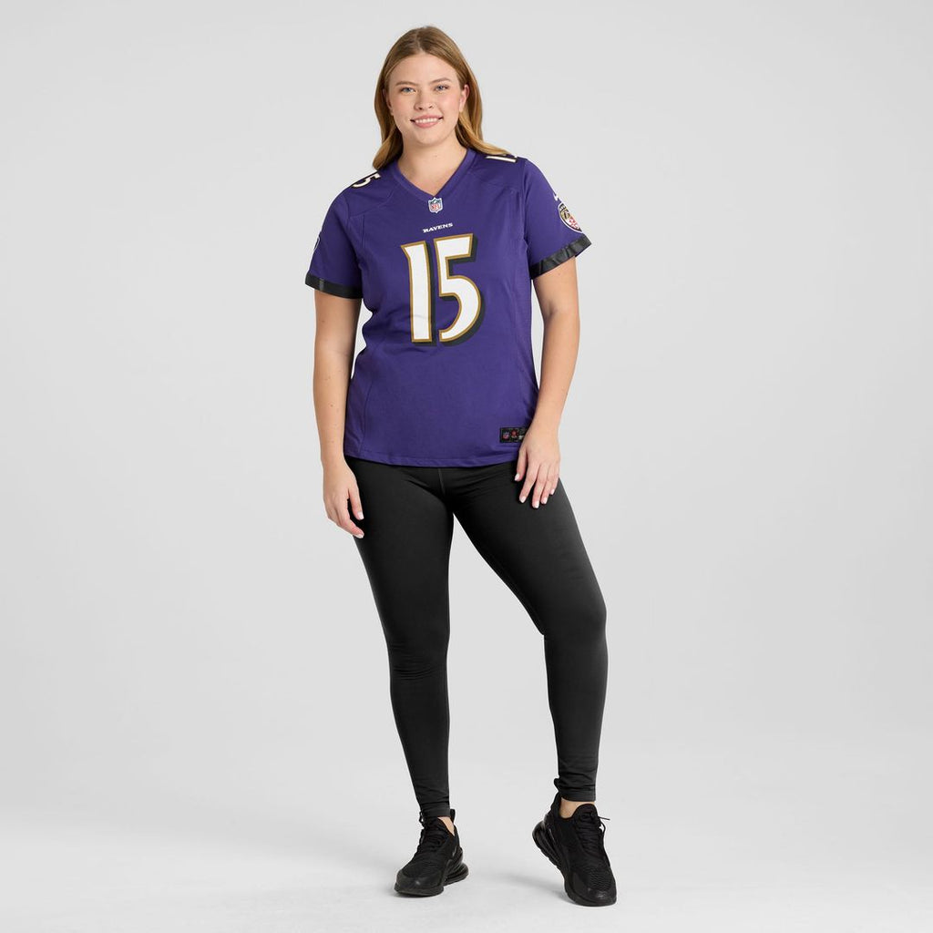 Cooper Rush Baltimore Ravens Women's Team Game Jersey - Purple