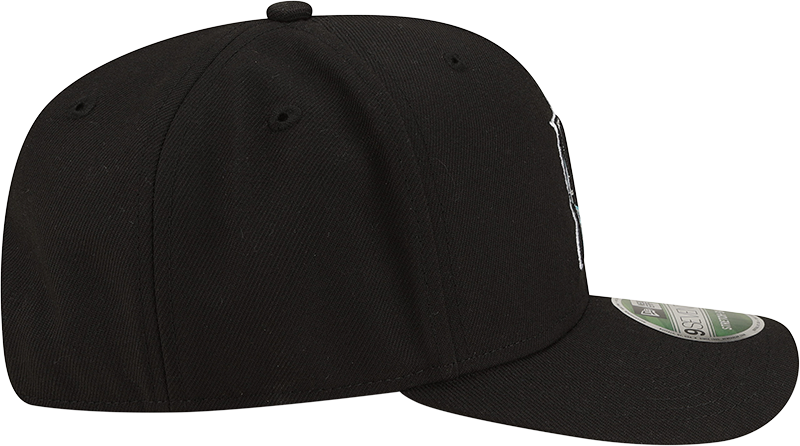 Florida Marlins Cooperstown New Era Black 9SEVENTY Adjustable Hat
