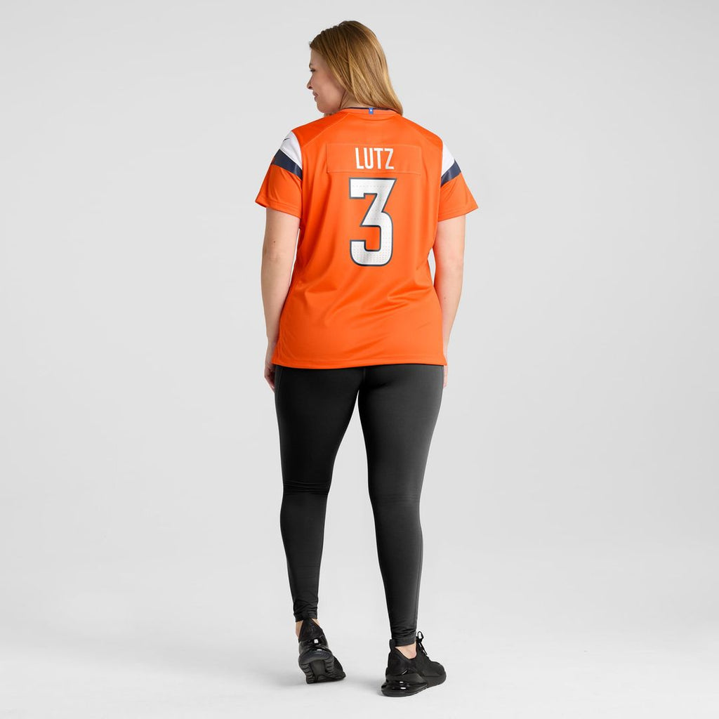 Wil Lutz Denver Broncos Women's Team Game Jersey - Orange