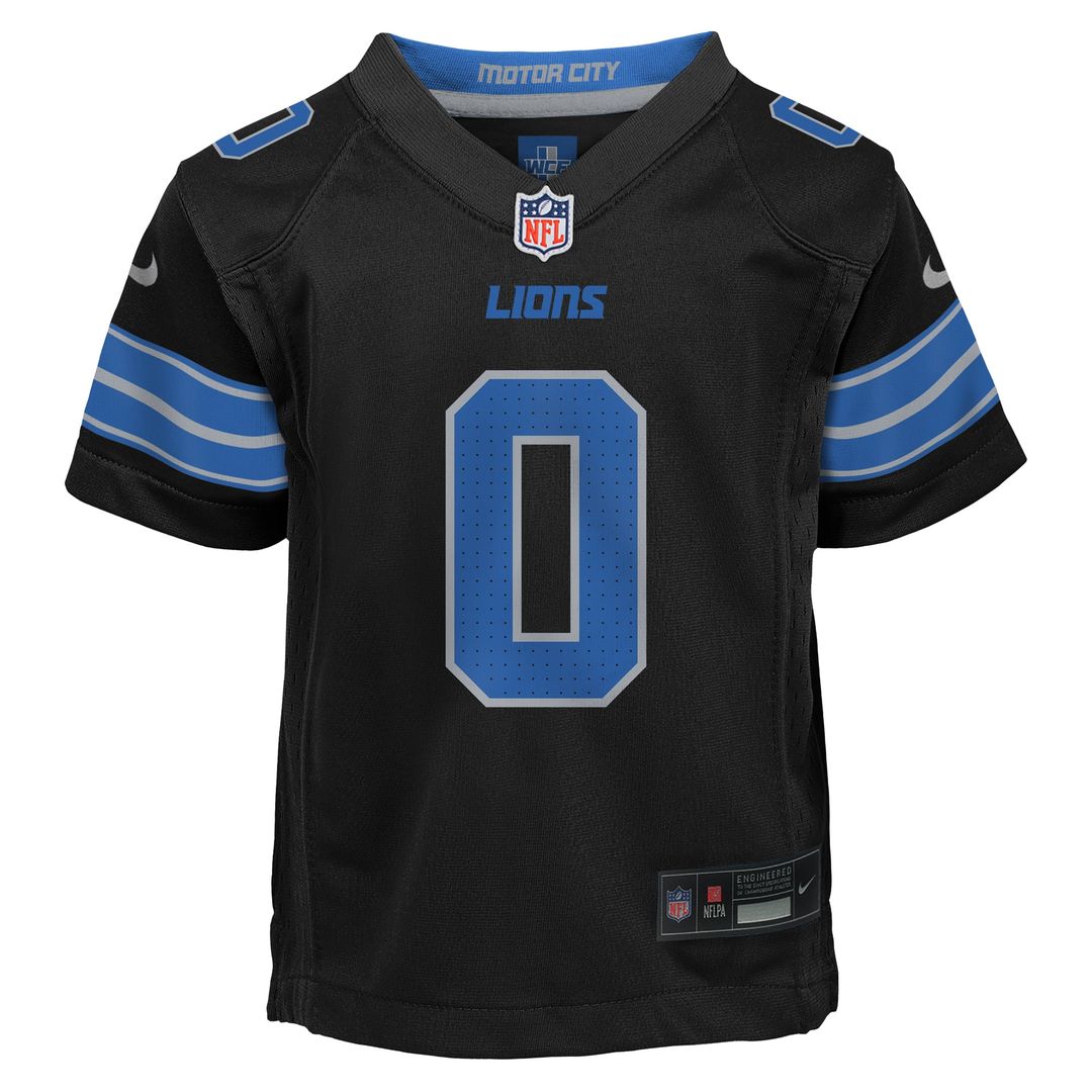 Jahmyr Gibbs Detroit Lions Toddler Alternate Game Jersey - Black