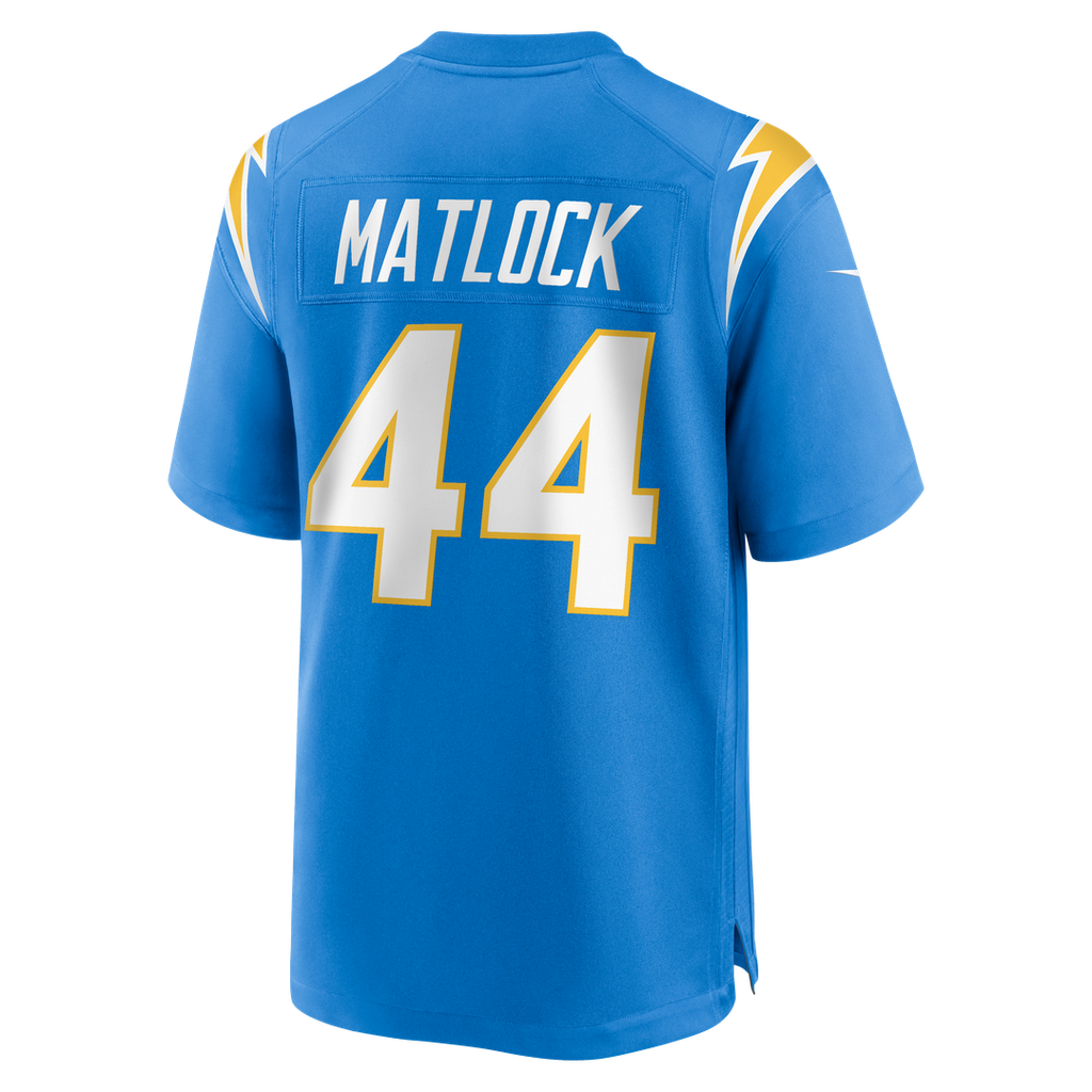 Scott Matlock Los Angeles Chargers Team Game Jersey - Powder Blue