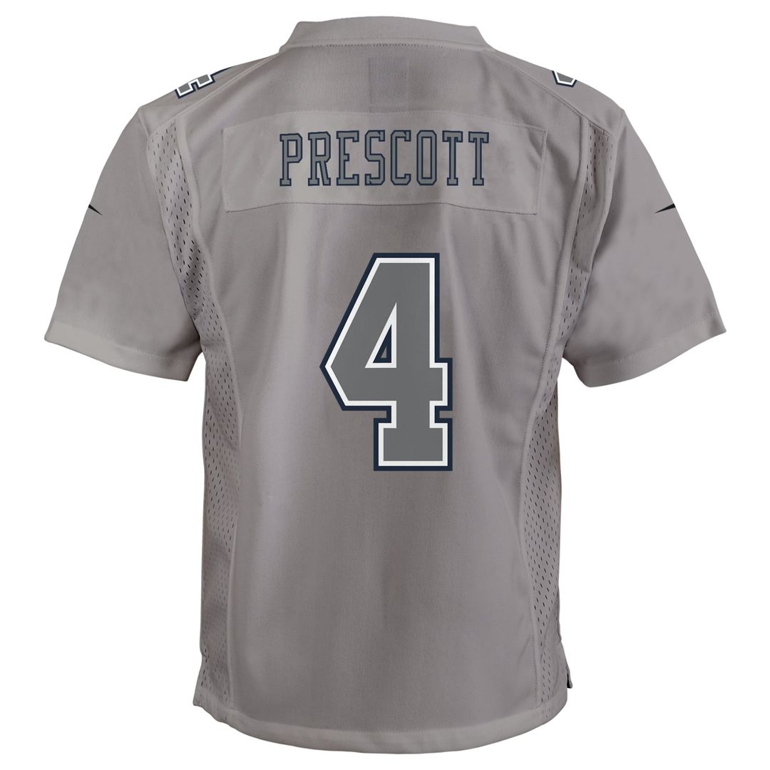 Dak Prescott Dallas Cowboys Youth Atmosphere Game Jersey - Gray