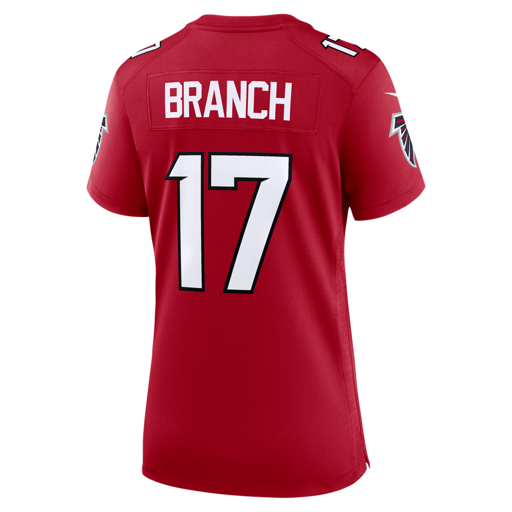 Zachariah Branch Atlanta Falcons Women's Team Game Jersey - Red