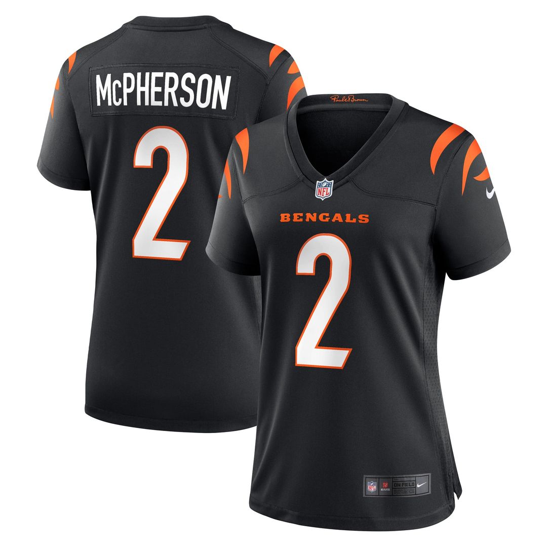 Evan McPherson Cincinnati Bengals Women's Game Jersey - Black
