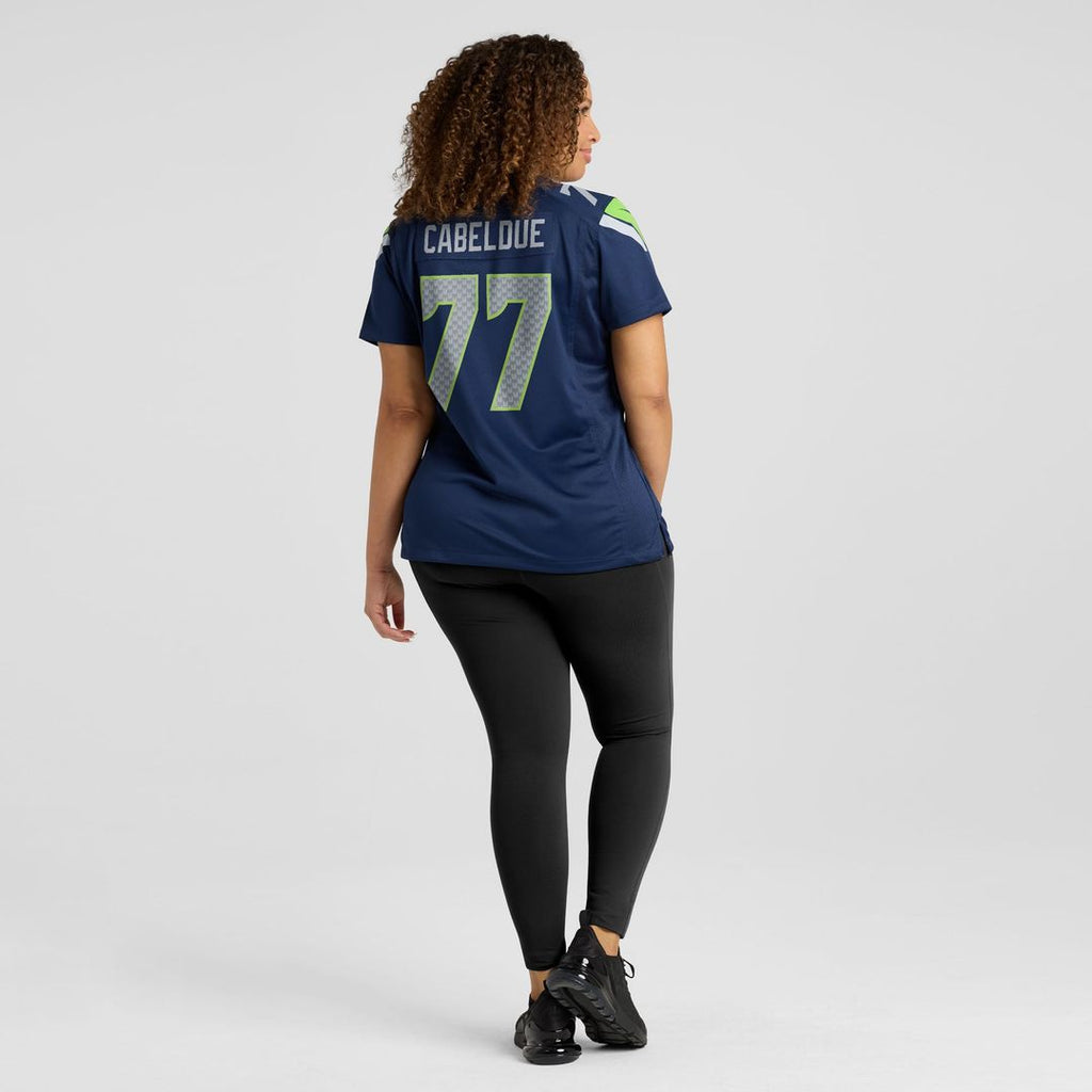 Bryce Cabeldue Seattle Seahawks Women's Team Game Jersey - College Navy