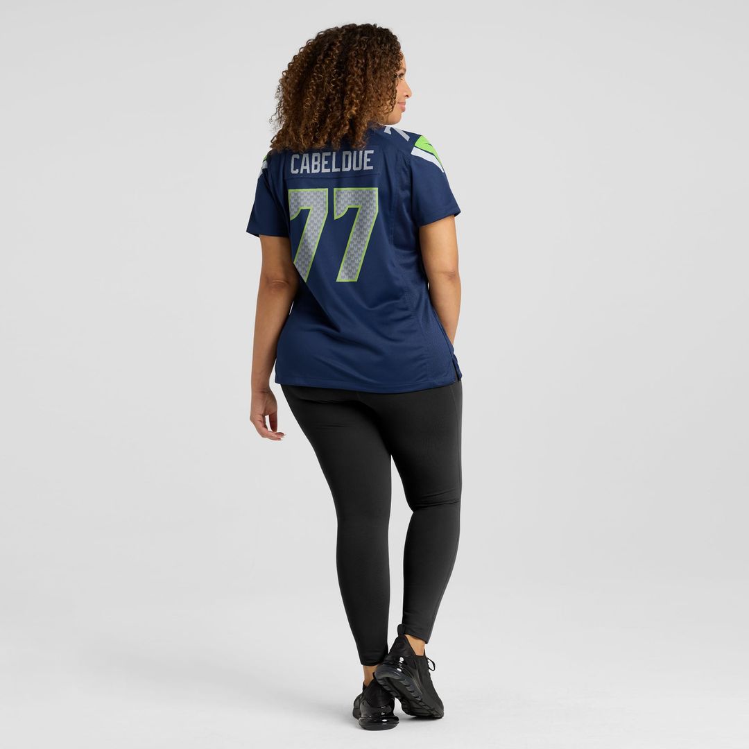 Bryce Cabeldue Seattle Seahawks Women's Team Game Jersey - College Navy