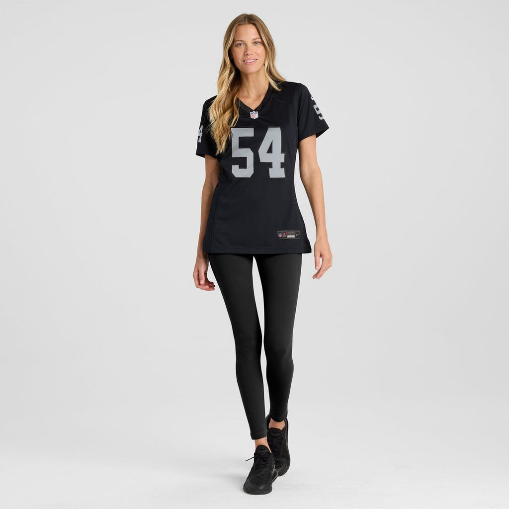 Brennan Jackson Las Vegas Raiders Women's Team Game Jersey - Black