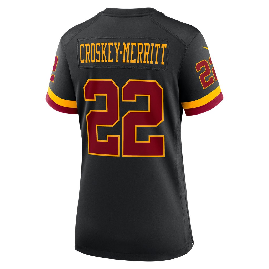 Jacory Croskey-Merritt Washington Commanders Women's Hail Raiser Alternate Game Jersey - Black