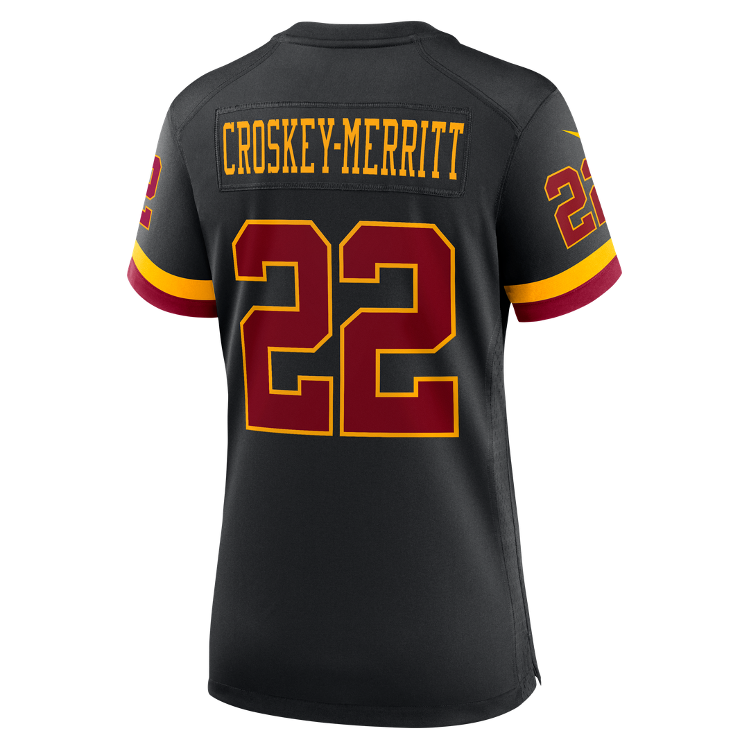 Jacory Croskey-Merritt Washington Commanders Women's Hail Raiser Alternate Game Jersey - Black