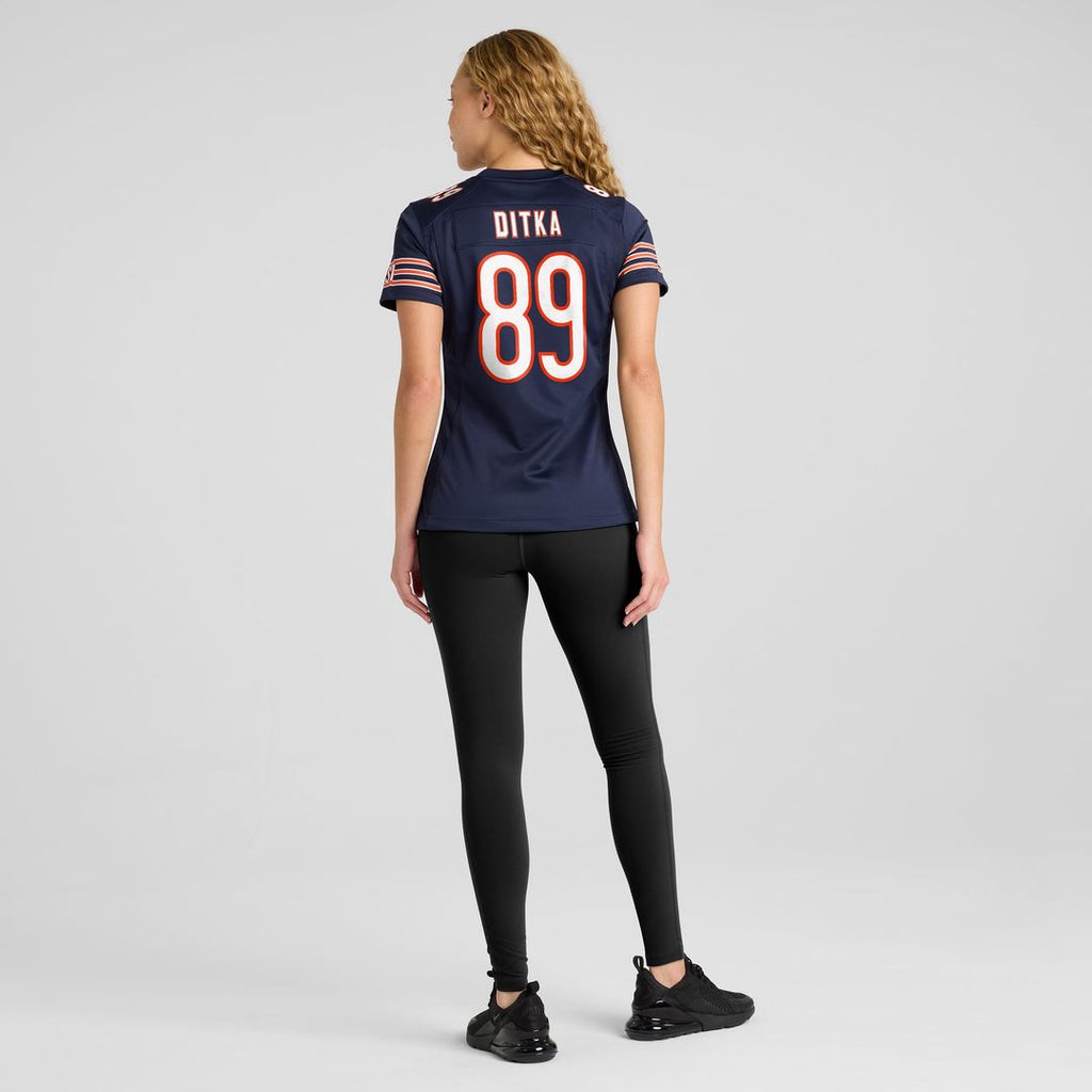 Mike Ditka Chicago Bears Women's Game Retired Player Jersey - Navy