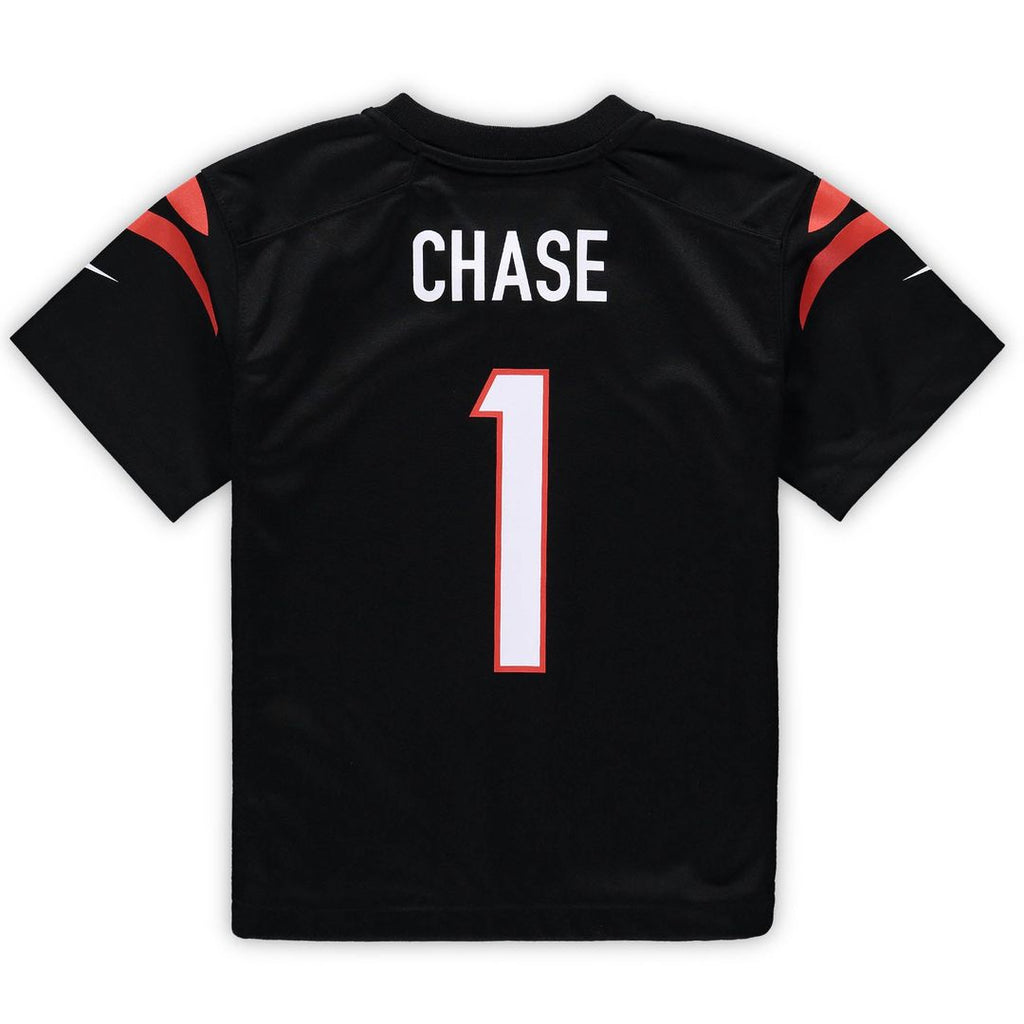 Ja'Marr Chase Cincinnati Bengals Preschool Game Jersey - Black