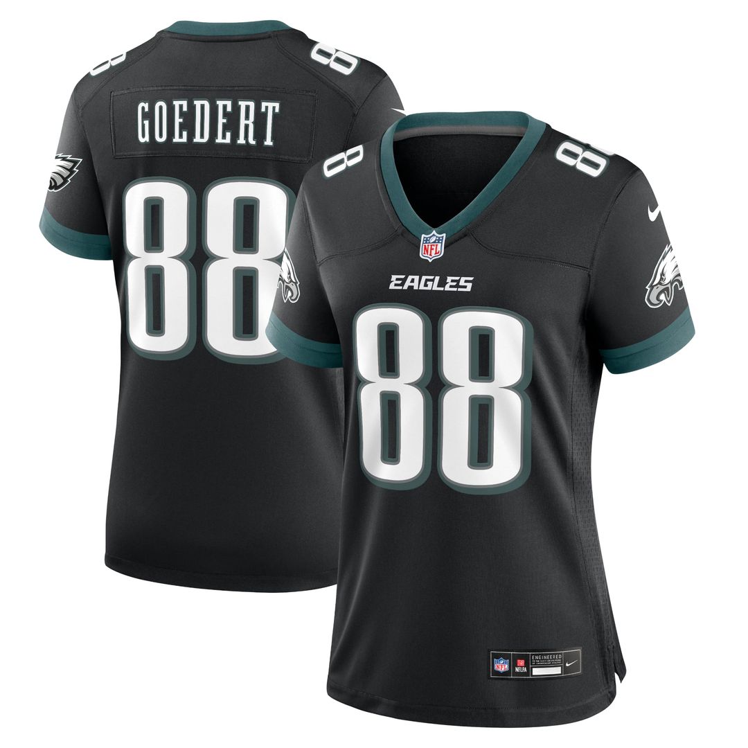 Dallas Goedert Philadelphia Eagles Women's Alternate Game Jersey - Black