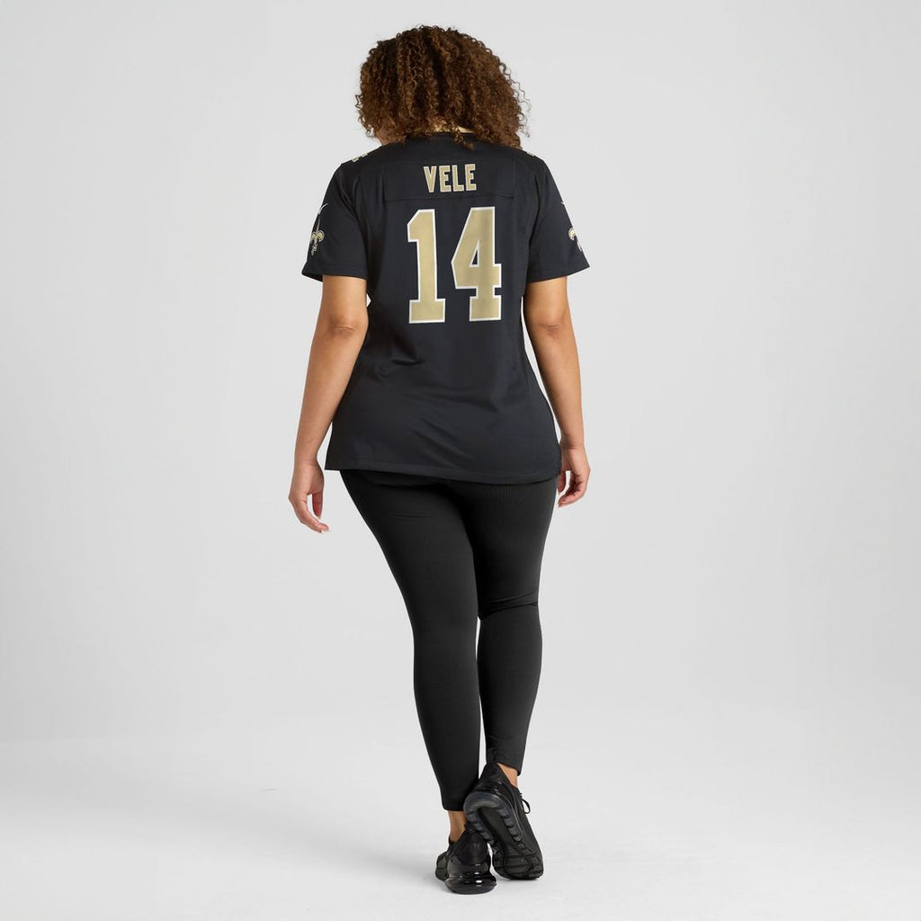 Devaughn Vele New Orleans Saints Women's Team Game Jersey - Black
