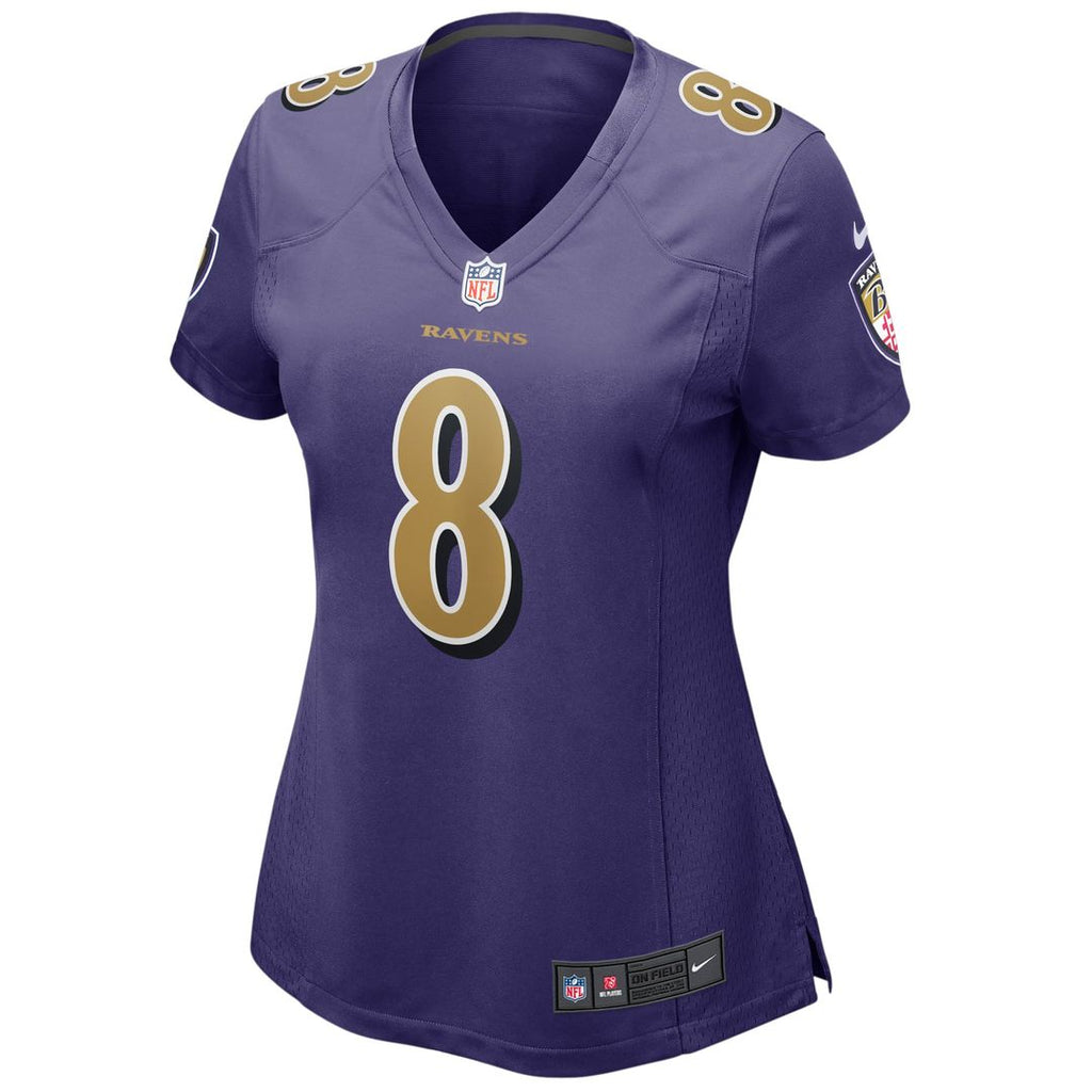 Lamar Jackson Baltimore Ravens Women's Alternate Game Player Jersey - Purple