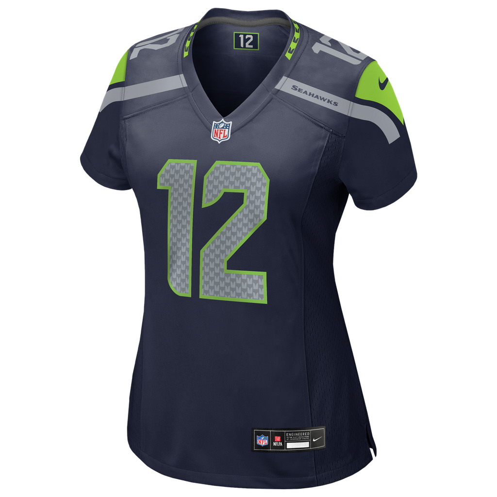 12s Seattle Seahawks Women's Player Jersey - Royal
