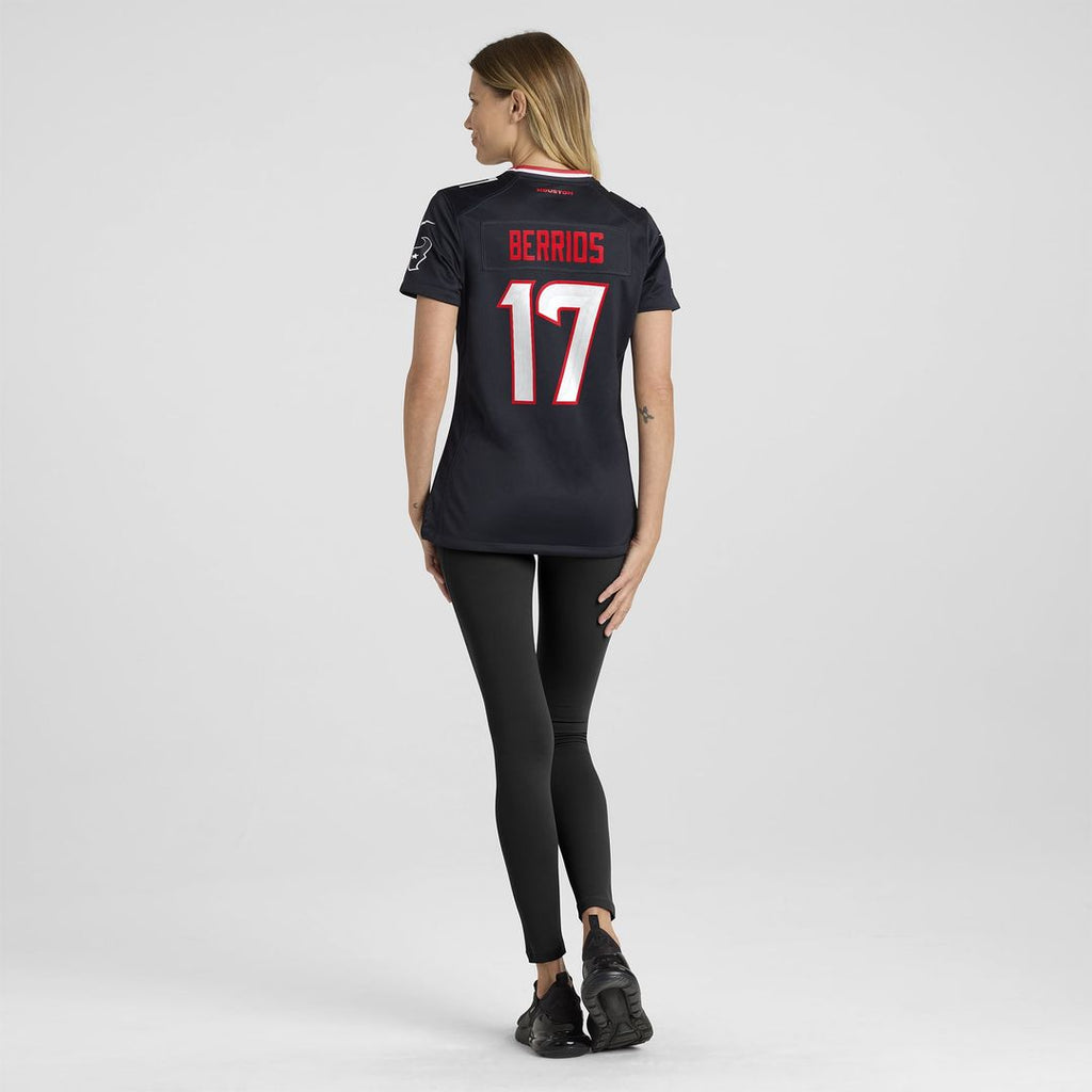 Braxton Berrios Houston Texans Women's Team Game Jersey - Navy