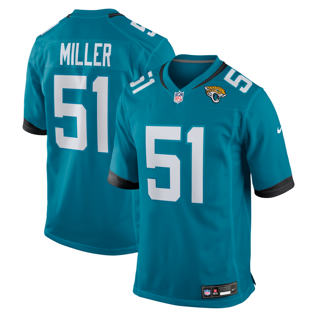 Ventrell Miller Jacksonville Jaguars Game Jersey - Teal