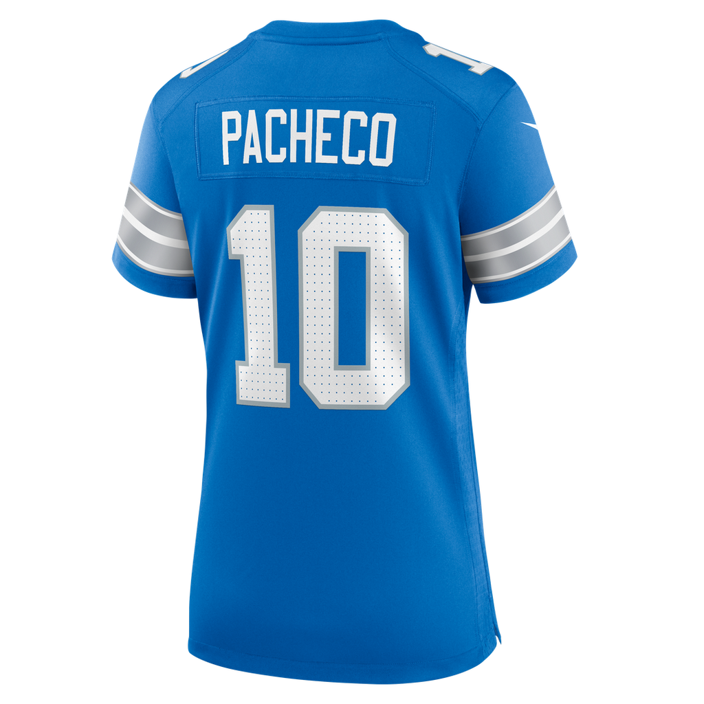 Isiah Pacheco Detroit Lions Women's Team Game Jersey - Blue