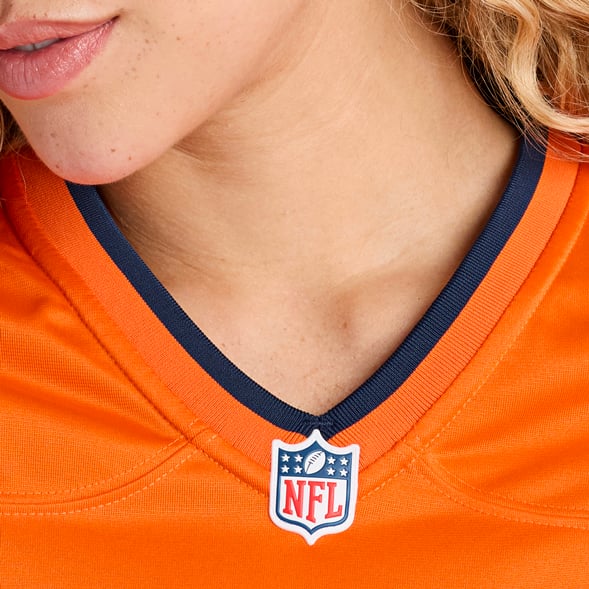 Number 1 Bride Denver Broncos Women's Game Jersey - Orange