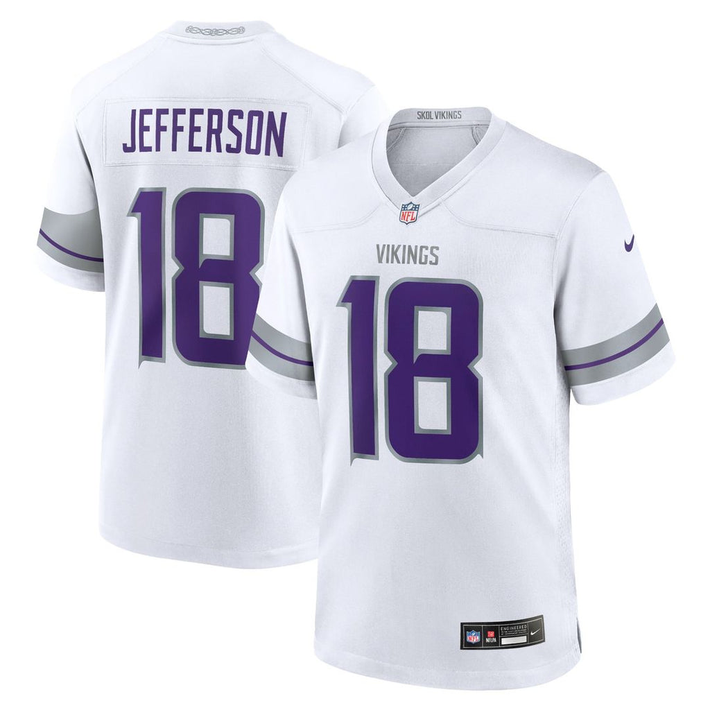 Justin Jefferson Minnesota Vikings Youth Game Jersey - White