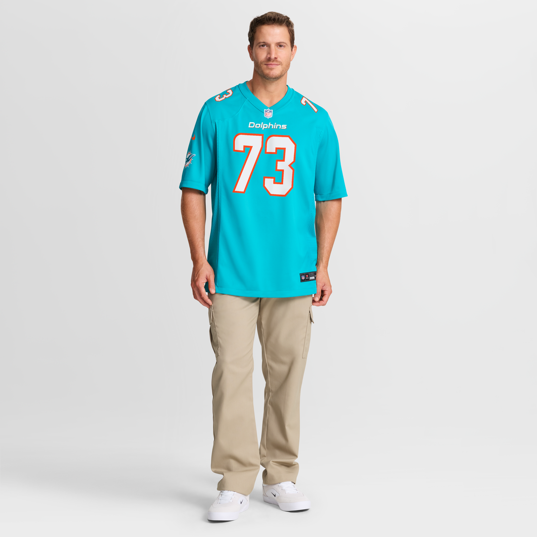 Austin Jackson Miami Dolphins Game Jersey - Aqua