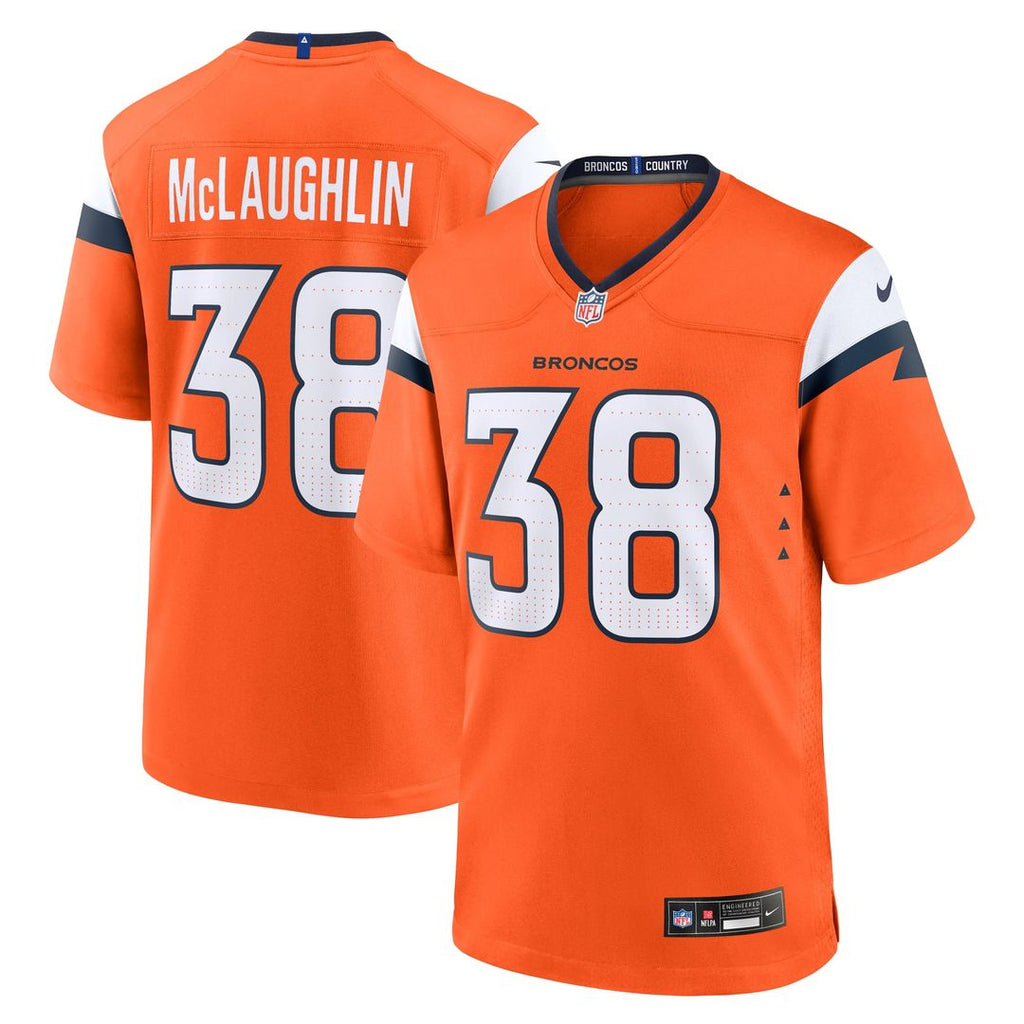 Jaleel McLaughlin Denver Broncos Team Game Jersey - Orange