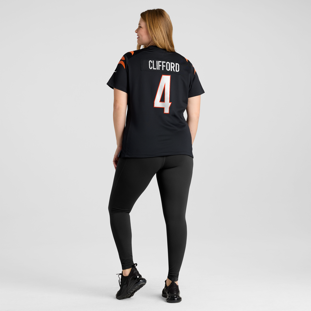 Sean Clifford Cincinnati Bengals Women's Team Game Jersey - Black