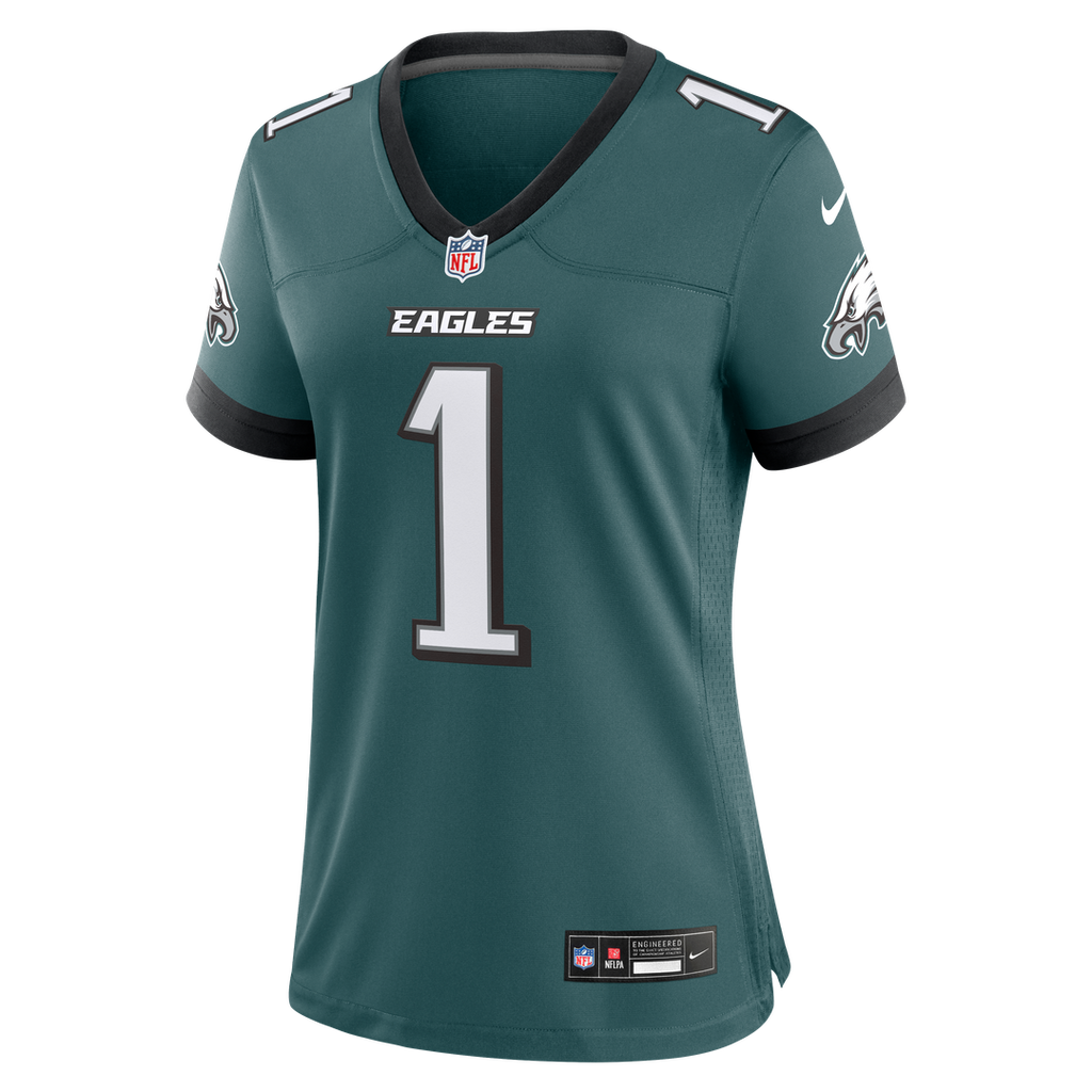 Jalen Hurts Philadelphia Eagles Women's Team Game Jersey - Midnight Green