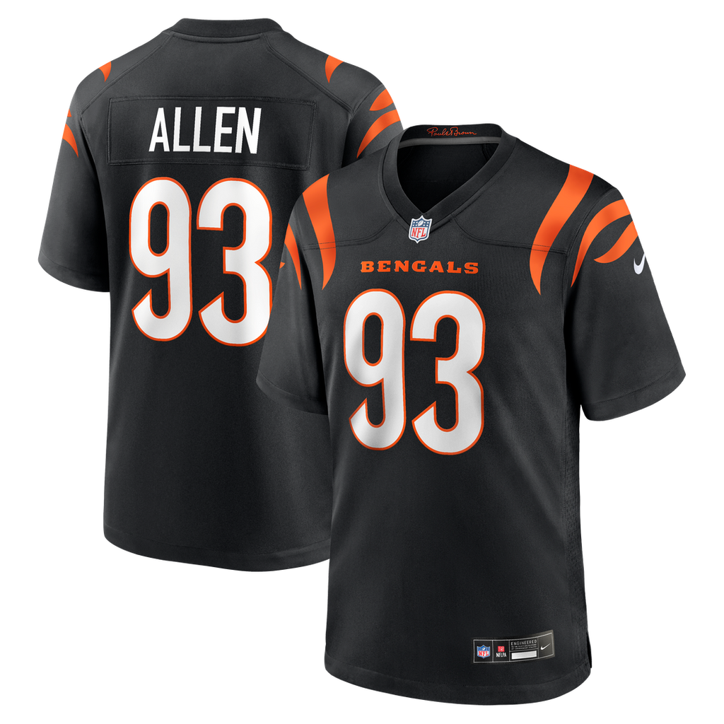 Jonathan Allen Cincinnati Bengals Team Game Jersey - Black