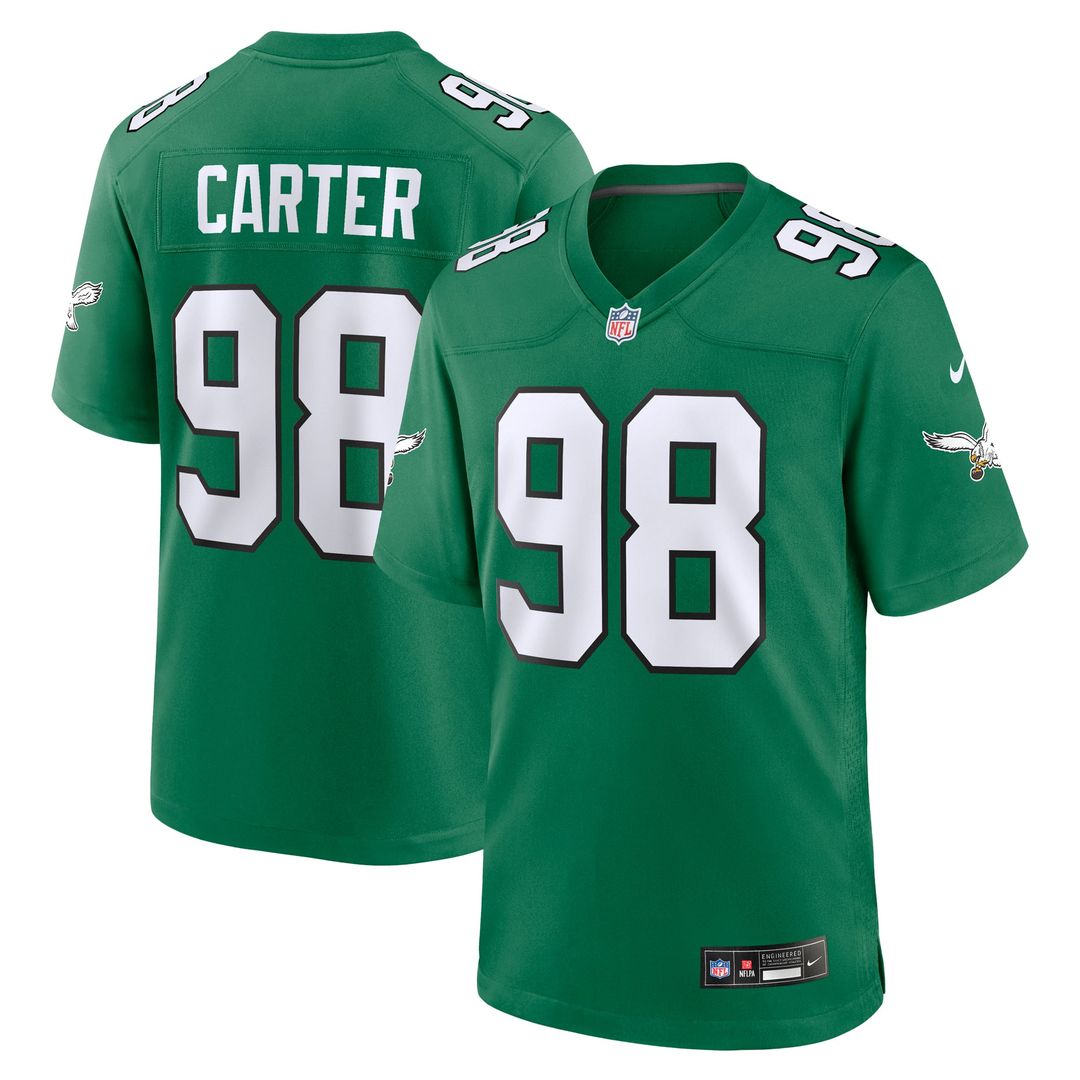Jalen Carter Philadelphia Eagles Alternate Game Player Jersey - Black