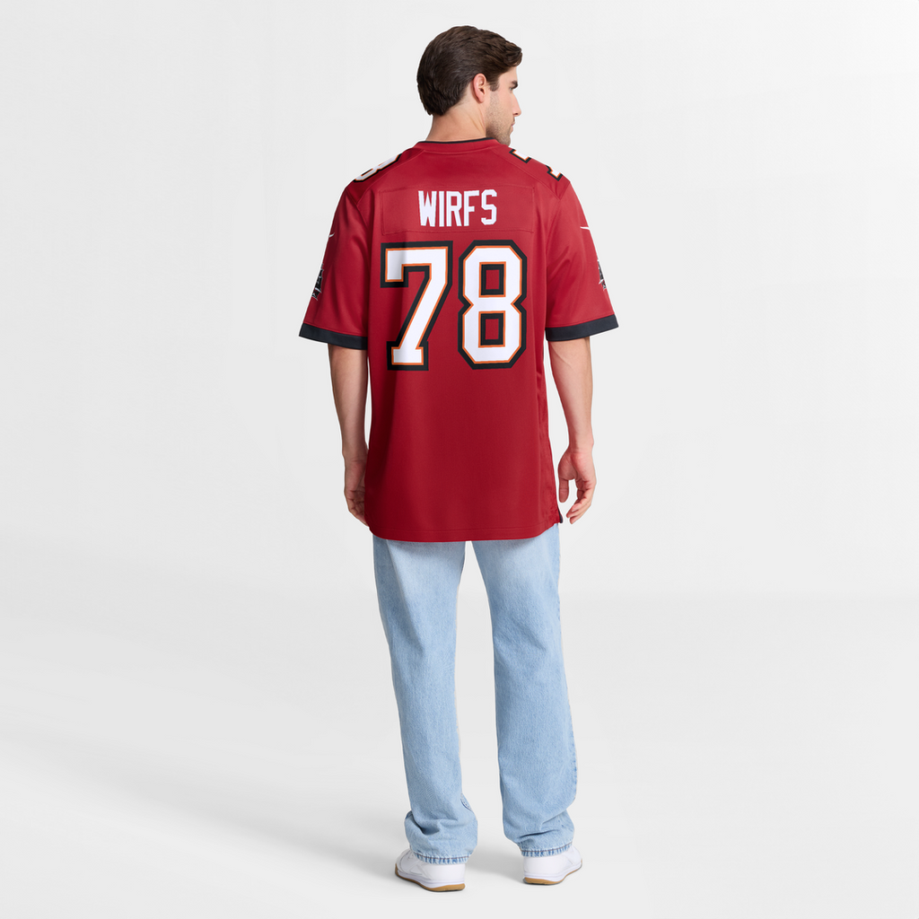 Tristan Wirfs Tampa Bay Buccaneers Player Game Jersey - Red