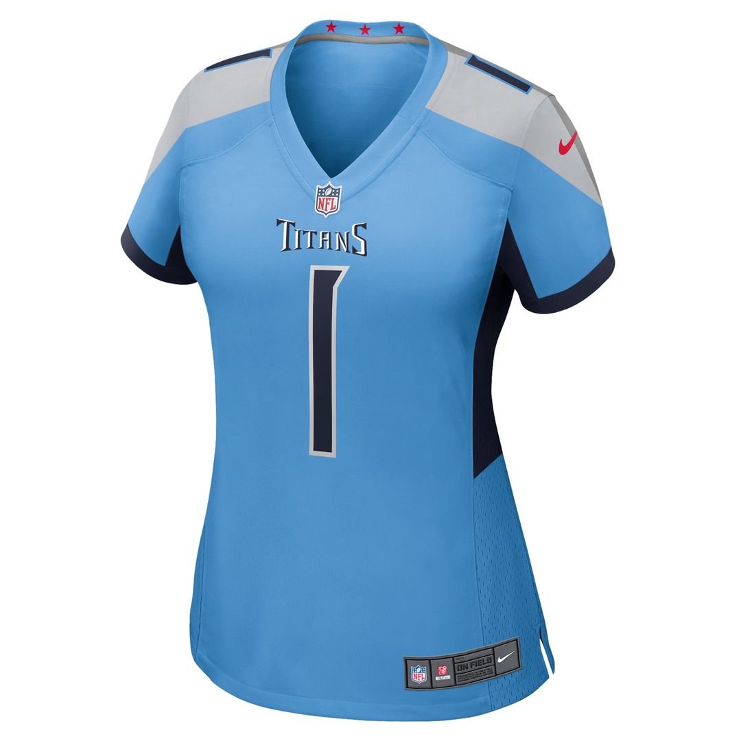 Cameron Ward Tennessee Titans Women's Team Game Jersey - Light Blue