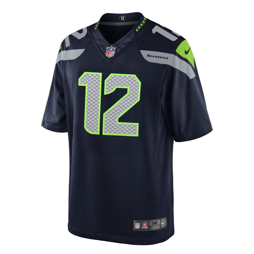 12th Fan Seattle Seahawks Youth Game Jersey - College Navy