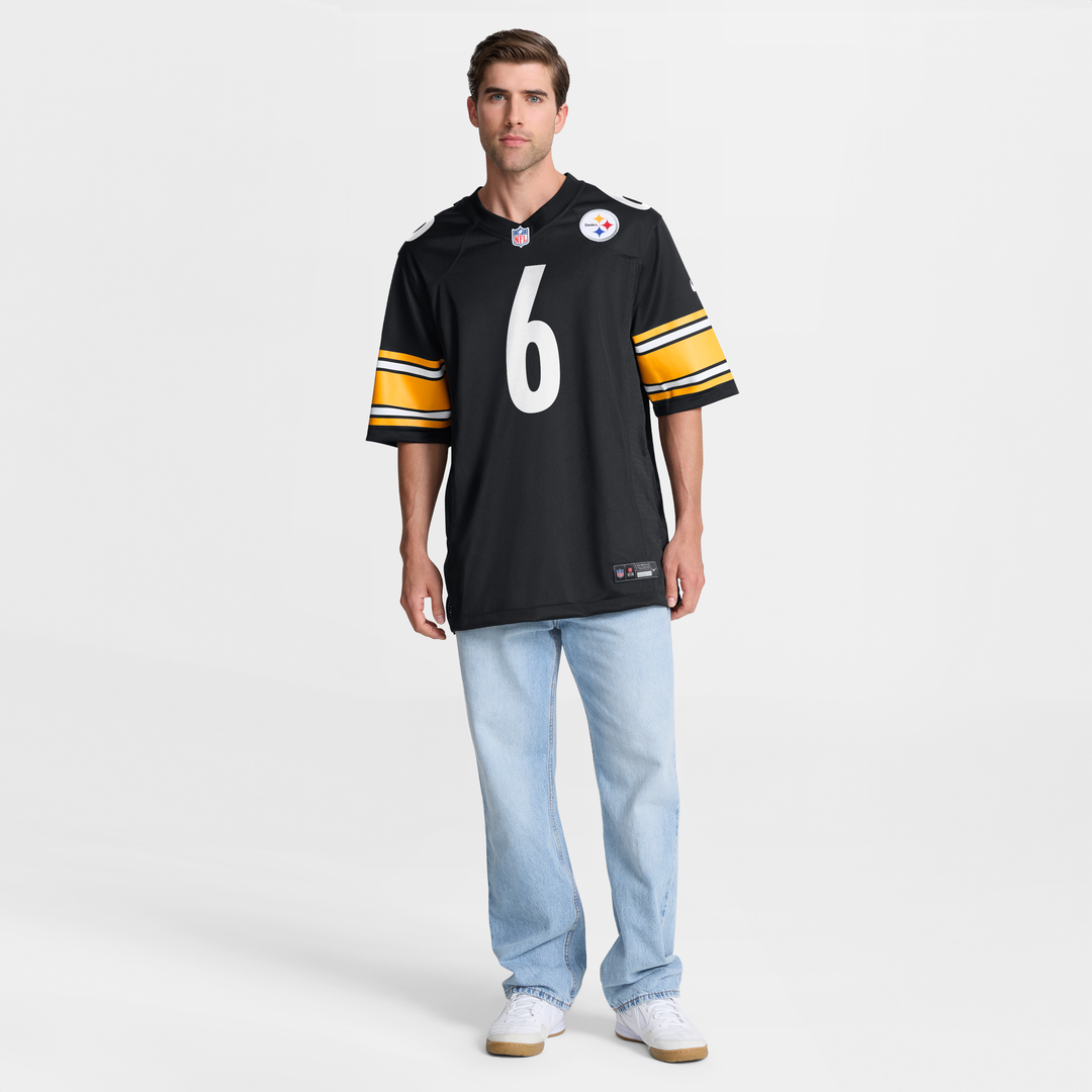 Patrick Queen Pittsburgh Steelers Game Player Jersey - Black